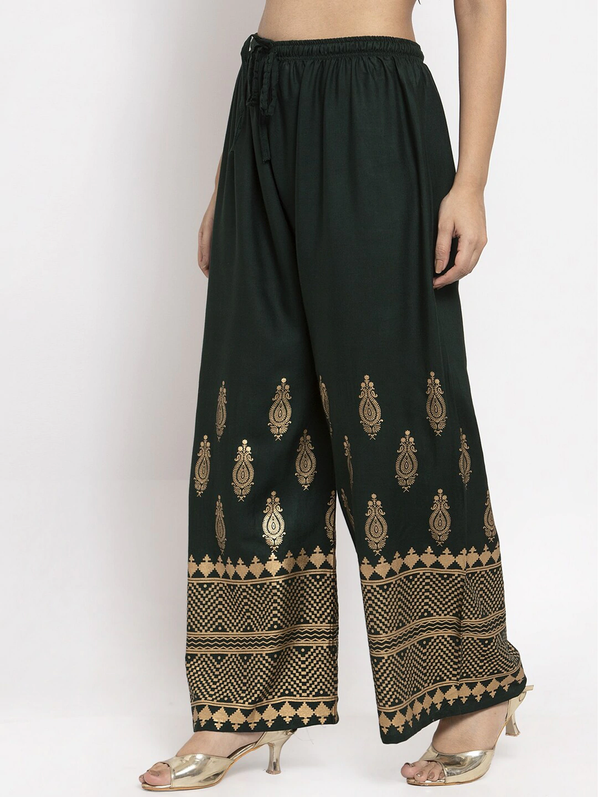 Trendy Printed Palazzo Pants – New Collection HOBK341