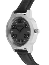 Fluid  Grey Round Leather Strap Analog Watches for Women FLWatch23-745L-GRY01