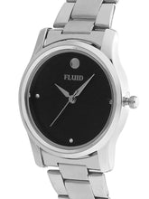 Fluid  Black Round Stainless Steel Analog Watches for Women FLWatch24-754L-BK01