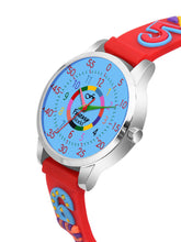 Fantasy World Red 3D Print Rubber Strap Time Teacher Analog Watch Boys & Girls FW-25-SL-13