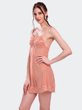Fleurt Orange Power Net Honey Moon Dress Dress for Women HOBF-BD-1024-OR