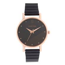Sandy D Carter Metal Rose Gold Analogue Round Watches for Women_SDC24-53-RG-BK