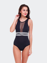 Fleurt Black Forbe Lycra Baby Doll Dress for Women HOBF-342-BK