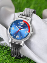Fluid  Silver Round Allow Strap Analog Watches for Women FLWatch23-023-SL02