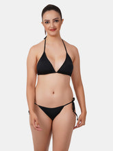 Fleurt Black Lycra Forbes Bikni Set I Lingerie Set - One Size (Free Size) For Women Fleurt-Set-Bikini-0239BK