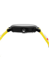 Fantasy World Yellow 3D Print Rubber Strap Time Teacher Analog Watch Boys & Girls FW-25-BK-13