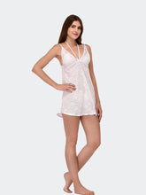 Fleurt White Power net Baby Doll Dress for Women HOBF-0141-WH