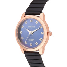 Sandy D Carter Metal Rose Gold Analogue Round Watches for Women_SDC24-60-RG-BL