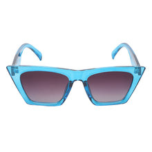 Celebrity Full Rim Blue Plastic Frame With Grey UV Protected Lens Wayfarer Sunglasses for Men & Women_08-BL
