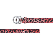 Sandy D Carter Women Red Synthetic Leather Waist Belt for Jeans & Formal Paint SDC-21-505-RD