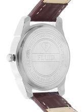 Fluid  Black Round Leather Strap Analog Watches for Women FLWatch24-751L-BK01