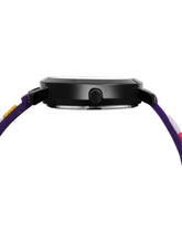 Fantasy World Purple 3D Print Rubber Strap Time Teacher Analog Watch Boys & Girls FW-25-BK-02