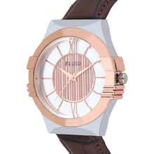 FLUID Brown Leather Strap Watches For Men FLWatch23-021-SL01