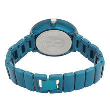 Fluid  Blue Round Metal Strap Analog Watches for Women FLWatch23-004-BL02