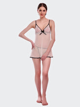 Fleurt White Spendex Net Baby Doll Dress for Women HOBF-BD-155-WH