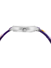 Fantasy World Purple 3D Print Rubber Strap Time Teacher Analog Watch Boys & Girls FW-25-SL-06