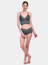 Fleurt Green Lycra Lace Lingerie Set - One Size (Free Size) For Women Fleurt-Set-170-GR