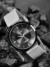 Sandy D Carter Silicon Grey Analogue Round Watches for Men_SDC24-90-GRY