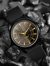 Sandy D Carter Silicon Black Analogue Round Watches for Men_SDC24-95-BK