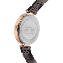 Sandy D Carter Metal Black Analogue Round Watches for Women_SDC24-14-BK1