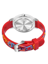 Fantasy World Red 3D Print Rubber Strap Time Teacher Analog Watch Boys & Girls FW-25-SL-10