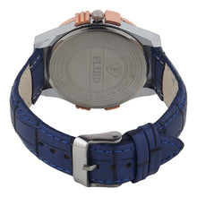FLUID Blue Leather Strap Watches For Men FLWatch23-021-BL01