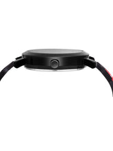 Fantasy World Black 3D Print Rubber Strap Time Teacher Analog Watch Boys & Girls FW-25-BK-09
