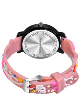 Fantasy World Brown 3D Print Rubber Strap Time Teacher Analog Watch Boys & Girls FW-25-BK-03