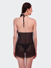 Fleurt Black Power Net Honey Moon Dress Dress for Women HOBF-BD-99-BK