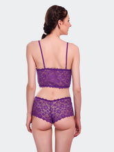 Fleurt Purple Lycra Lace Lingerie Set - One Size (Free Size) For Women Fleurt-Set-170-PR