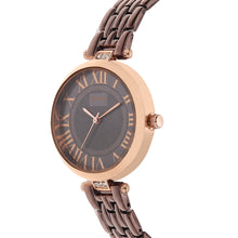 Sandy D Carter Metal Black Analogue Round Watches for Women_SDC24-11-BK2