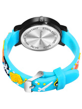 Fantasy World Blue 3D Print Rubber Strap Time Teacher Analog Watch Boys & Girls FW-25-BK-10