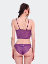 Fleurt Purple Lycra Lace Lingerie Set - One Size (Free Size) For Women Fleurt-Set-170-NEW-PR