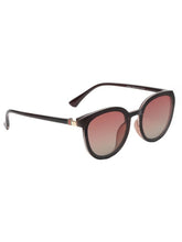 Celebrity Full Rim Brown Plastic Frame With Brown UV Protected Lens Round Sunglasses for Men & Women_05-BR