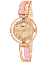 Sandy D Carter Metal Pink Analogue Round Watches for Women_Sandy D Carter-198-PK