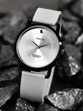 Sandy D Carter Silicon Grey Analogue Round Watches for Men_SDC24-96-GRY