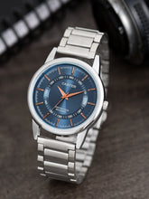 Sandy D Carter Metal Blue Analogue Round Watches for Men_SDC24-106-BL