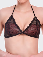 Fleurt Black Lycra Net Bikni Set I Lingerie Set - One Size (Free Size) For Women Fleurt-Set-208-NEW-BK