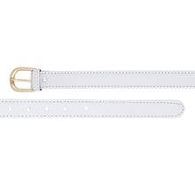 Sandy D Carter Women White Artificial Leather Waist Belt for Jeans & Formal Paint SDC-032-WH