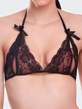 Fleurt Black Lycra Net Bikni Set I Lingerie Set - One Size (Free Size) For Women Fleurt-Set-206-BK