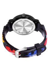Fantasy World Black 3D Print Rubber Strap Time Teacher Analog Watch Boys & Girls FW-25-BK-09