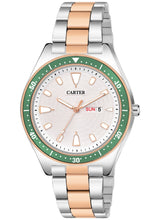 Sandy D Carter Metal Silver Analogue Round Watches for Men_Sandy D Carter-175-RG-SL