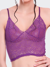 Fleurt Purple Lycra Lace Lingerie Set - One Size (Free Size) For Women Fleurt-Set-170-NEW-PR