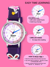 Fantasy World Blue 3D Print Rubber Strap Time Teacher Analog Watch Boys & Girls FW-25-SL-07