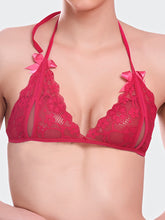 Fleurt Maroon Lycra Net Bikni Set I Lingerie Set - One Size (Free Size) For Women Fleurt-Set-206-MR