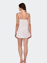 Fleurt White Power net Baby Doll Dress for Women HOBF-0141-WH