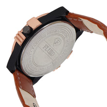 FLUID Tan Leather Strap Watches For Men FLWatch23-021-SL02