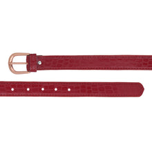 Sandy D Carter Women Red Artificial Leather Waist Belt for Jeans & Formal Paint SDC-031-RD