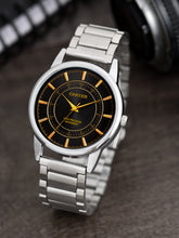 Sandy D Carter Metal Black Analogue Round Watches for Men_SDC24-105-BK