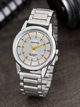 Sandy D Carter Metal Silver Analogue Round Watches for Men_SDC24-109-SL